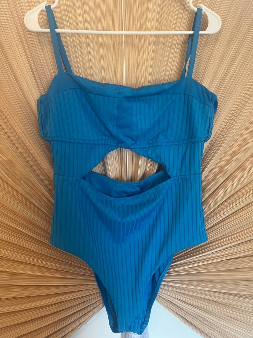 Sanctuary Bright Blue One-Piece Swimsuit with Cutout